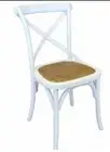 TARA WHITE OAK CROSSBACK CHAIR DINING CHAIR SET OF 4 CHAIRS