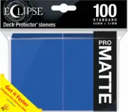 Ultra Pro Matte Deck Protector Sleeves ECLIPSE BLUE 100ct MAGIC POKEMON