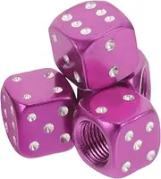 4pcs Dice Valve Stem Caps for Cars and Trucks Unique Sieve Design Easy Installation Quirky Tire Air Valve Caps Stylish Accessory for Vehicle