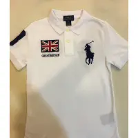 在飛比找蝦皮購物優惠-RL Ralph Lauren Polo 白色大藍馬英國國旗