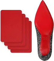Proxima Direct 4 Pack Shoe Protector Sole Shoe Bottom Grip Pads Non-Slip Shoe Bottom Protector Shoes Cushion for High-Heels Leather Shoes on-Slip Shoes Cover Bottoms for Women (Red)