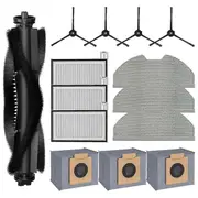 For X8 Pro Robot Vacuum Cleaner, X8 Pro Accessories Main Side Brush Hepa Filter Mop Cloth Dust Bags As Shown