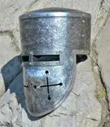18GA SCA LARP Medieval Crusader Helmet Great Armor Helmet Replica