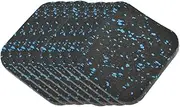 8pcs Exercise Equipment Mats Slip Rubber Treadmill Mats for Carpet Workout Noise Reduction for Home Gym