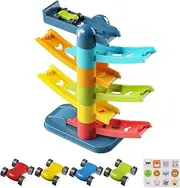 Car Ramp Toy | Motor Skills Vehicle Toy | Educational Interactive Motor Skills Ramp Playset for Over 3 Years Old Kids Toddler Children