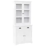 Welsh Dresser China Cabinet Kitchen Storage Cupboard Living Room Organizer White