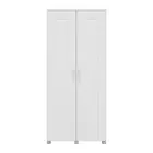 Montreal Broom Pantry Cupboard 2 Door White
