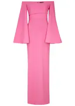 Solace London Eliana Off-the-shoulder Gown - Pink - 10 10