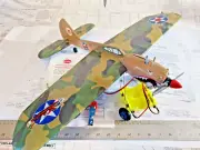 Control Line Model Airplane Cox .049 P40 WARHAWK Almost Ready To Fly