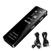 Smart Password-Protected Recorder - 128GB HD Audio Device with MP3 Player