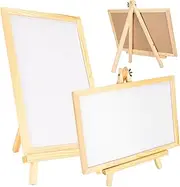 Tnfeeon 2Pcs Kids Easel Wooden Easel Drawing Board Writing Board Home Movable Decoration Wooden Standing for Kids