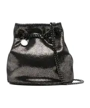 Chain bucket bag One size black