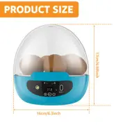 Egg Incubator Smart Egg Incubator for Hatching 6 Eggs Chicken Incubator nuiHS