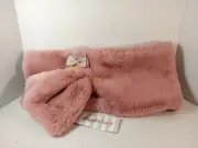 Angel's Face Faux Fur Children's Scarf Leonora Tea Rose Scarf - NWT