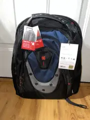 WENGER 17” LAPTOP BACKPACK, BRAND NEW, NAVY & BLACK