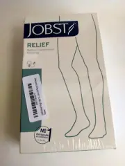 JOBST Relief Thigh High Silicone Dot Band 15-20mmHg (Beige) Small