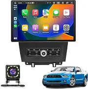 Android 10 Car Radio Stereo for Ford Mustang 2010-2014, 13.3 inch Multifunctional Touch Screen Auto Navigation System Support CarPlay/GPS/WiFi/BT/FM + Backup Camera(Size:8+256 G)