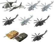JunZheHub 10 Aircraft and Tank Model Set for Children, Helicopter and Vehicle Collection