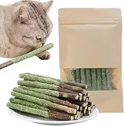 Cat Grass Chew Sticks - Cat Grass Sticks, Pet Snacks, Grass Cat Molar Rod | Catnip Toy Sticks Indoor Kittens, Molar Stick Made of Natural Grass for Hairball Removal, Increases