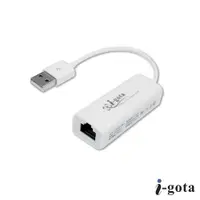 在飛比找PChome24h購物優惠-i-gota USB2.0極速外接式網路卡(LAN-USBR