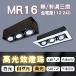 【彩渝】MR16 OSRAM燈珠 4珠(無邊框盒燈 有邊框盒燈 三燈 5W)