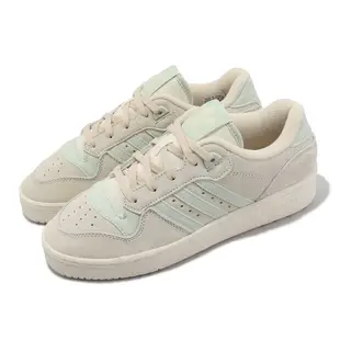 adidas 休閒鞋 Rivalry Low W 灰 藍綠 麂皮 復古 80年代 女鞋 三葉草 【ACS】 IF5179