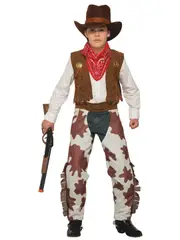 Cowboy Rodeo Western Sheriff Gunslinger Old West Book Week Child Boys Costume