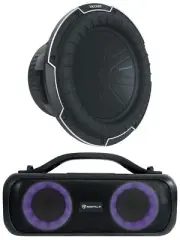 Kicker 51CWQ104 COMP Q 10" 800w Car Subwoofer DVC 4 Ohm Sub+Home Speaker CWQ104