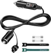 Cigarette Lighter Extension Cord 12V-24V Cigarette Lighter Socket Extension Cabl