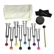 Chakra Tuning Fork Set for Healing, Tuning Forks with Tuning Fork Activator4946