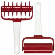 2 Pieces Pizza Dough Roller And Docker Set Pastry Pizza Pie Roller Rolling Pins