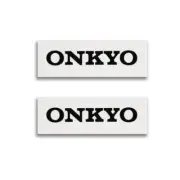 Onkyo Logo Badge Emblem for Turntable Dust Cover 38.5mm(1.51")X13.5mm(0.53")