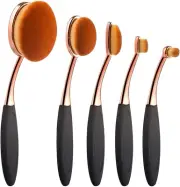 Yoseng Oval Foundation Brush 5 Pcs Toothbrush makeup brushes Fast Flawless Ap...