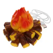 Simulation Resin Campfire Decoration Practical Night Light Portable Table Lamp