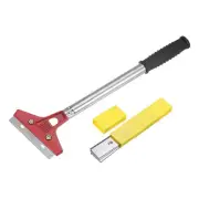 12" Floor Scraper Long Handle Removal Tool with 10pcs Extra Blade
