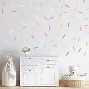 300 Pieces Confetti Wall Decals Removable Peel and Stick Sprinkle Wall Stickers Wallpaper for Kids Girls Room