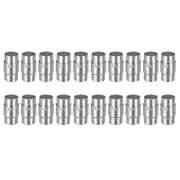 Leather Cord End Clasp, 20Pcs 8mm Hole Clasps Jewelry Making, Silver