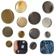 Flat Head Rivets Studs with Alloy Pins for Leather Coats Handbags Jacket Purses
