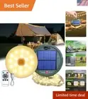 Versatile 12m Solar LED Lantern - Remote Controlled, USB Charging & Waterproof