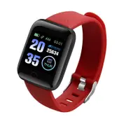 D13 Smart Watch Men Blood Pressure Waterproof Smartwatch Women Heart Rate Monitor Fitness Tracker Watch Sport For Android IOS - red