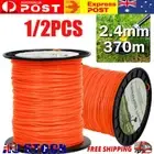 1/2PC Trimmer Line Whipper Snipper Brush Cutter Brushcutter Cord 2.4mm*370m AU