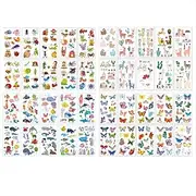 40 Sheets Temporary Tattoos Sticker for Kids,Waterproof Mixed Style Cartoon Children's Fake Tattoos Stickers (Pattern 4)