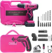 Monika Pink Tool Combo Cordless Drill Driver Cutter Bottle Opener