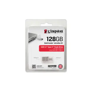 金士頓 Kingston DTDUO3C/128G MicroDuo 3C 128GB Type C 迷你兩用 隨身碟