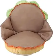 Burger Pillow, Innovative Convertible Cushion, Soft Cuddle Companion or Rest, All Ages, Made with PP Cotton, 15.75in Diameter, Funny Gift, Home Decor