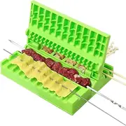 Multifunction Barbecue Meat Skewer Machine, Quick Portable Easy Skewer Tools, Creative Meat Kebab Maker Outdoor BBQ Gadget Kitchen Accessories