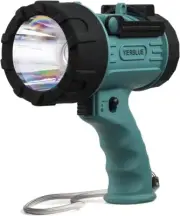 YIERBLUE Rechargeable Spotlight with 200,000 LM LED, IP67 Waterproof Handheld Fl
