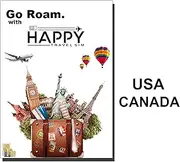 Canada, USA United States Travel SIM Card, Canada, USA United States Data Roaming SIM Card (12DAYS-12GB(Daily 1GB))