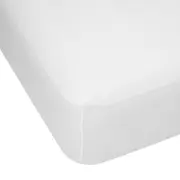 250 Thread Count Cotton Rich Fitted Sheet - Queen Bed, White