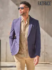 FatFace Chilworth Navy 100% Cotton Blazer (AT8412) | $228